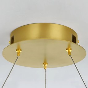 Toolight Toolight, LED závesné osvetlenie 80cm, 50W, 3000K, LHJ047-CP, zlatá lesklá, OSW-50022
