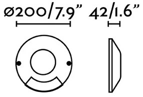 FARO 70285 - LED Vonkajšie nájazdové svietidlo LOTH-1 LED/6W/230V IK10 IP67