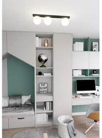 Stropné svietidlo FIT 3xE14/10W/230V čierna/biela