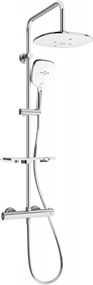 Mexen KT17 sprchový set s termostatickou batériou Kai, chrómová - biela, 771501793-02