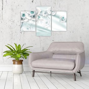 Obraz - Tyrkysové kvety ruží (90x60 cm)