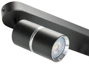 Bodové svietidlo BAMBOO 2xGU10/10W/230V čierna