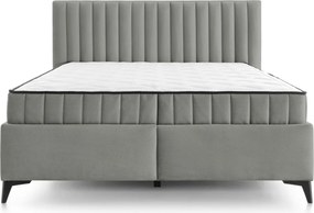 Posteľ Joy 180x200 cm,svetlo šedá látka