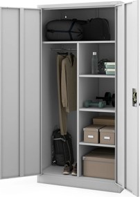 Hospodárska skriňa uzamykateľná sivá DAWID D600 900 x 1850 x 600 mm