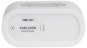 Biely pogumovaný budík Karlsson Gummy