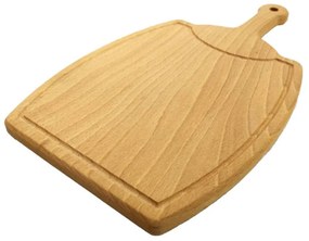 AMADEA Drevená doštička s drážkou v tvare suda, masívne drevo, 36x21x1,5 cm