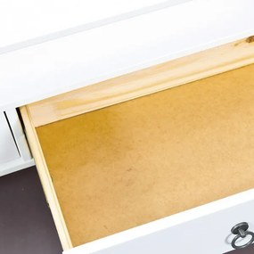 Obdĺžnikový konferenčný stolík Provence, bielená borovica