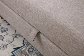 Pohovka trojsedačka Evelyn (Krémová). Akcia -18%. Vlastná spoľahlivá doprava až k Vám domov. 1073293