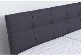 Čalúnená posteľ s matracom a úložným priestorom MARIA 160x200 cm sivá