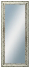 DANTIK - Zrkadlo v rámu, rozmer s rámom 50x120 cm z lišty TRITON široký strieborný (2950)