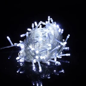 Vianočné svetielka LED záclona FLASH studená biela 1000 LED