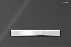 Geberit 115.788.DW.2-Splachovacie tlačidlo Sigma50 24,6x16,4 cm čierne/matný chróm