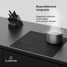 Klarstein PowerGlide indukčná varná doska | povrch odolný proti poškriabaniu | 4 varné zóny | 7400 W | 60 cm