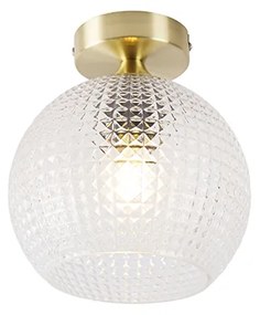 Stropné svietidlo v štýle Art Deco mosadz - Sphere