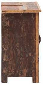 furniture-nabytek.cz - Masívna skrinka umývadla Sumana z recyklovaného dreva, lakovaná, hnedá – 52×30×60 cm