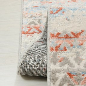 TA Koberec G494C WHITE/SALMON PORTLAND HIK Biely Obdĺžnikový Rozmer: 80x150 cm