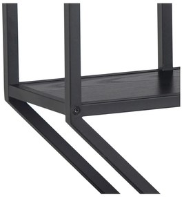 Čierna nástenná polica Actona Seaford