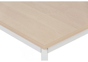 Stôl jedálenský, 2000 x 800 mm, sivá podnož, breza