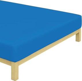 Kráľovsky modré napínacie jersey prestieradlo 90 × 200 cm | 100 % bavlna