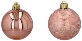 Vianočné gule 12ks 6cm Copper