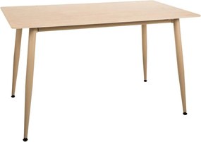 Jedálenský stôl TALVEN s keramickou travertínovou doskou 130x70 cm, travertín/kašmír