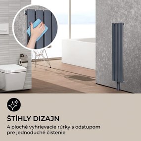 Blumfeldt Ontario 120 x 30 radiátor 1/2" bočné pripojenie, nástenná inštalácia, 380 W