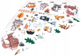 Obojstranná detská podložka na hranie Rozprávkový les 150x170 Farba: teepee