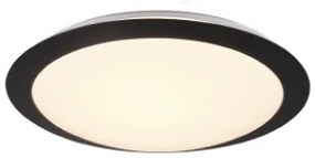 UMBERTO 29 | Stropne prisadená okrúhla čierna moderná LED lampa