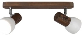 Spot-Light DO2225256 - Stropné bodové svietidlo NEL 2xE27/15W/230V borovica