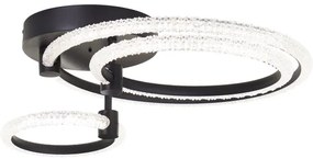 Brilliant - LED stmievateľné stropné svietidlo AYDIN LED/34W/230V čierne + diaľkové ovládanie