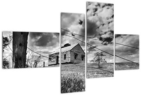 Opustený dom - obraz