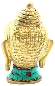 Mosadzná figúrka buddhu - veľká hlava