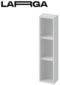 Cersanit Larga, vysoká otvorená závesná skrinka modulárna 80x20cm, šedá, S932-096