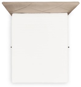 Posteľ Boxspring Wasil 160x200 s úložným priestorom - béžový zamat Element 6