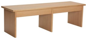 TV stolík v dekore duba v prírodnej farbe 99x30 cm Doppio – Hübsch