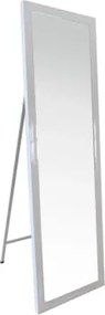 Stojace zrkadlo Armin, leskle biele%