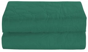 Zelený prehoz na posteľ so vzorom STONE Rozmer: 200 x 220 cm