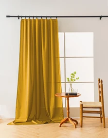 Horčicový záves OXFORD 140x270 cm Zavesenie: Riasiaca páska