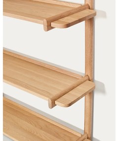 Modulárny policový systém z dubového dreva v prírodnej farbe 110x202 cm Sitra – Kave Home