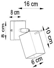 Nástenné bodové svietidlo MERIDA 1xGU10/40W/230V čierna