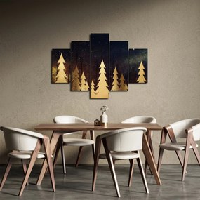 Obraz - Zlatá noc (150x105 cm)