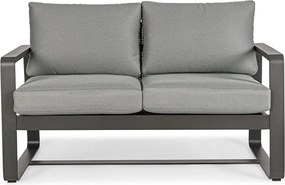 Sivá hliníková záhradná pohovka Merrigan – Bizzotto