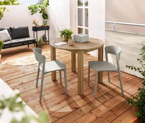 2 plastové stoličky