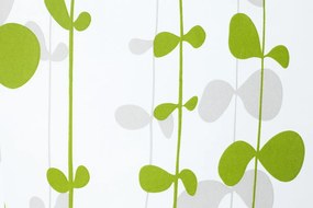 Povlečení z mikrovlákna ERIGER listy 160x200 cm zeleno-bílé