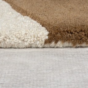 Hnedý/béžový vlnený koberec 160x230 cm Glow – Flair Rugs