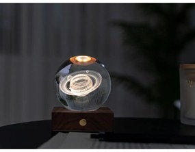 Tmavohnedá svetelná dekorácia na USB Amber – Gingko