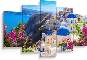 Obraz - Santorini, Grécko (150x105 cm)