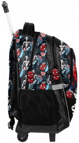 3-dielny školský set Spider-Man - batoh na kolieskach + peračník + taška na prezúvky