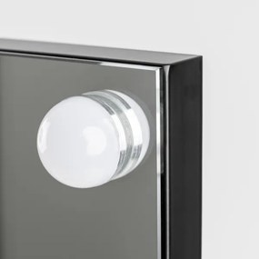 BRILAGI - LED Stmievateľné make-upové zrkadlo HOLLYWOOD LED/15W/230V 55x77 cm čierna