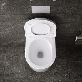 BPS-koupelny Závesná WC misa so SoftClose sedadlom HYD-4665, biela